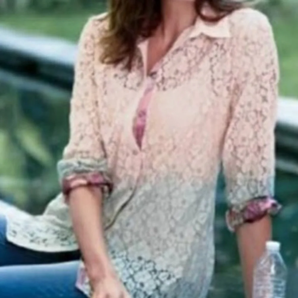 Soft Surroundings Aurelie Dip Dye Top